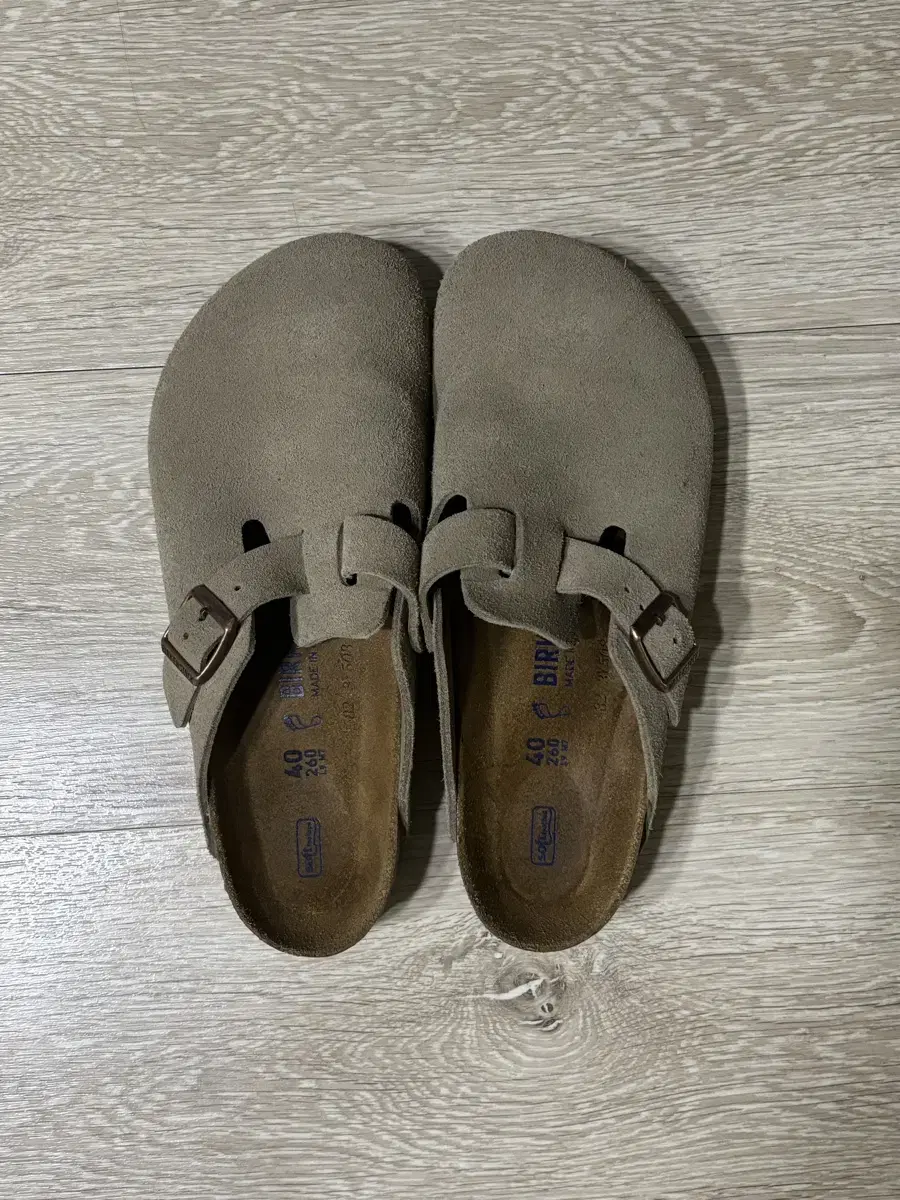 Birkenstock 버켄스탁 보스턴 타우페 40(박스있음)